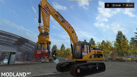 fs17 mini excavator with grapple|CAT 345D Grapple FS17 .